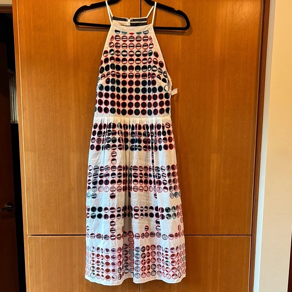 Parker Embroidered Cutout Midi Dress - Picture 1 of 6